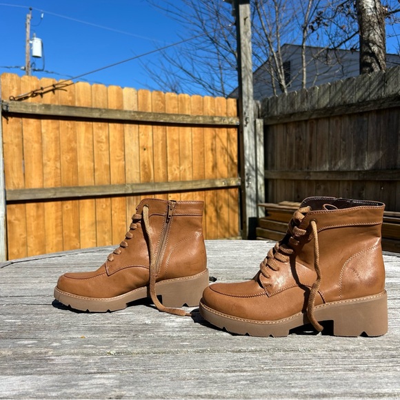 NATURALIZER Catherine Womens Faux Leather Block Heel Ankle Boots size 8.5 - Picture 5 of 12